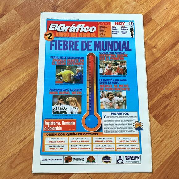El‎ Grafico Newspaper 1998 - Picture 1 of 2